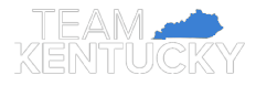 Official Team Kentucky logo showing outline of the state and the words Team Kentucky.